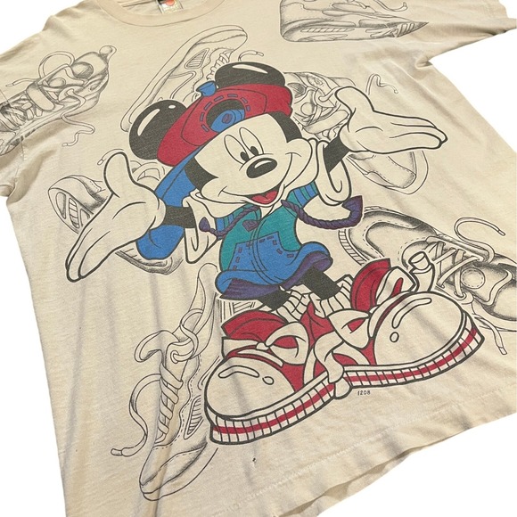 Vintage Mickey Unlimited Jerry Leigh Hip Hop Single Stitch Shirt Men XL - Picture 2 of 6